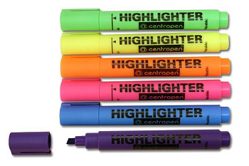 Маркер 8852 Fax 5мм желтый