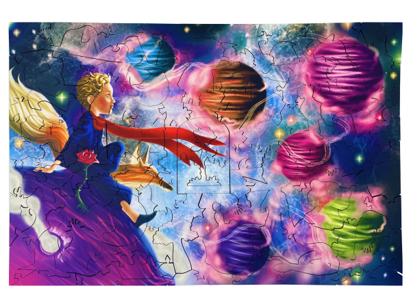 Деревянный пазл серия Сказки "The little prince"