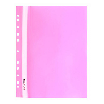 Скоросшиватель  А4 евро E31508-09 роз.