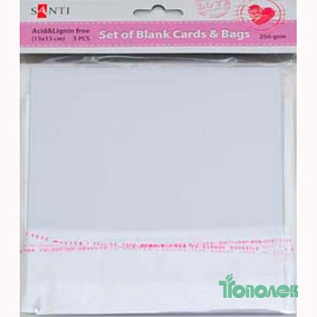 Набор д/дет.творч.заготовок д/открыток 952228 белых текстурированных