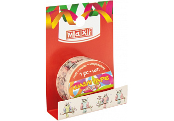 Скотч декор.20мм*2 м MX62002 с принтом 