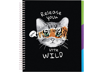 Блокнот B5 O20850-04 "Selfie: Jacket"обкл. пласт.+карт., ПВХ спир., розд. 120 л, кл.