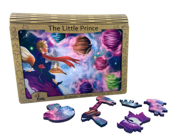 Деревянный пазл серия Сказки "The little prince"