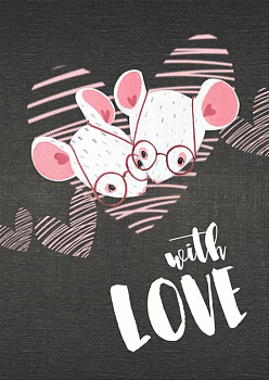 Блокнот  Profiplan "With love",one  А6 902101