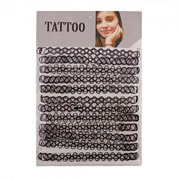 Тату чокер на шею (уп. 12шт) DKO-5157