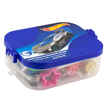 Пластилин 7цв. HW19-080 в боксе, 380 г + 8 инст. HW