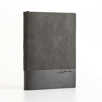 Ежедневник 252032 А5 недат. "Velvet" серый 352стор ЛЭО планер