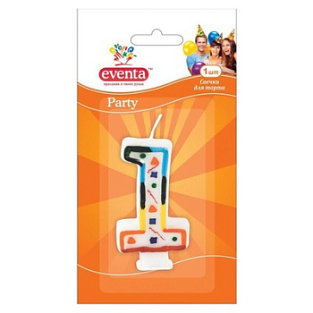 Аксессуары:Свечки д/торта Eventa 1 "Цифры"