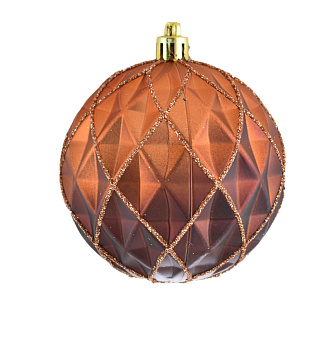 яяя Ел. Шар 972954 "Ромбы" 8см коричн.