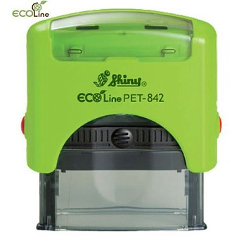 Оснастка пласт,д/штампа 14*38мм ECO PET-842.зел