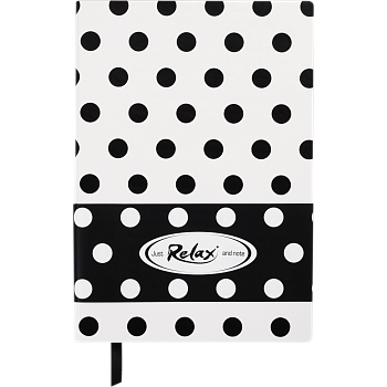 Блокнот А5 BM.295201-12 RELAX 96 л лин. иск.кожа белый