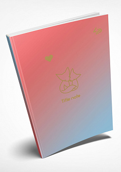Блокнот 901708 TM Profiplan "Gradient Title note" fox, А5