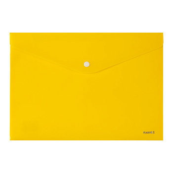 Папка на кнопке, А4 1412-26-A, непрозр., желтая