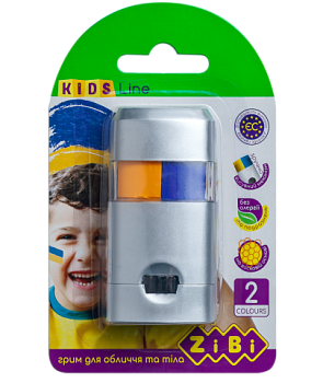 Грим д/лица ZB.6568 и тела ПАТРИОТ 2 цв. (желтый и синий), 30 г KIDS Line