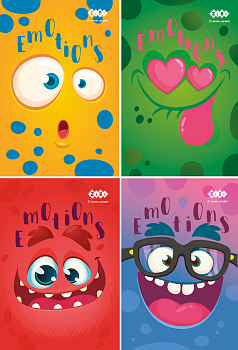 Блокнот А7 40л  ZB12102 верх. спир.EMOTIONS 