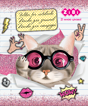 Папка д/тетр.В5+ "CUTE CAT" ZB.14983 карт. на рез.