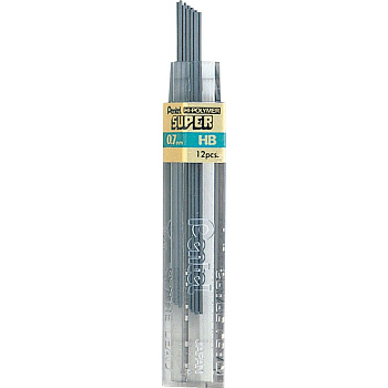 Грифель 0,7 мм 50-Нb "Hi-Polimer" 12 шт Pentel 50-HB