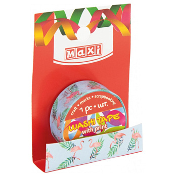 Скотч декор.15мм*2 м MX61996 с принтом